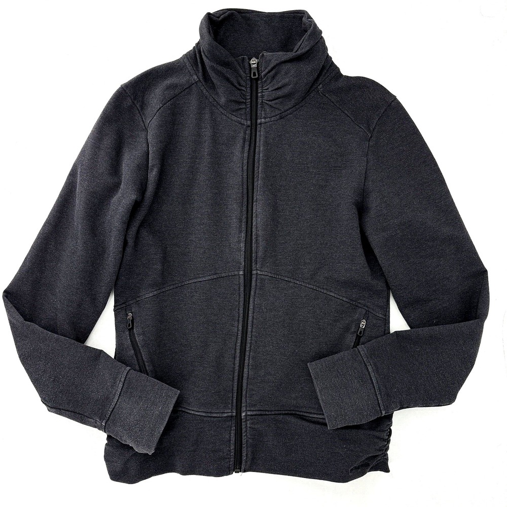 Patagonia Jacket Womens Size Small Gray Swell Belle Full Zip‎ Thumbholes FLAW*